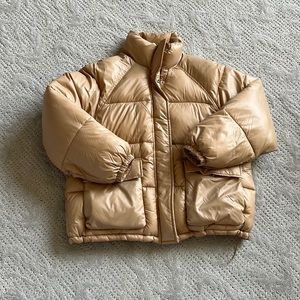 Abercrombie & Fitch Tan Puffer Jacket
